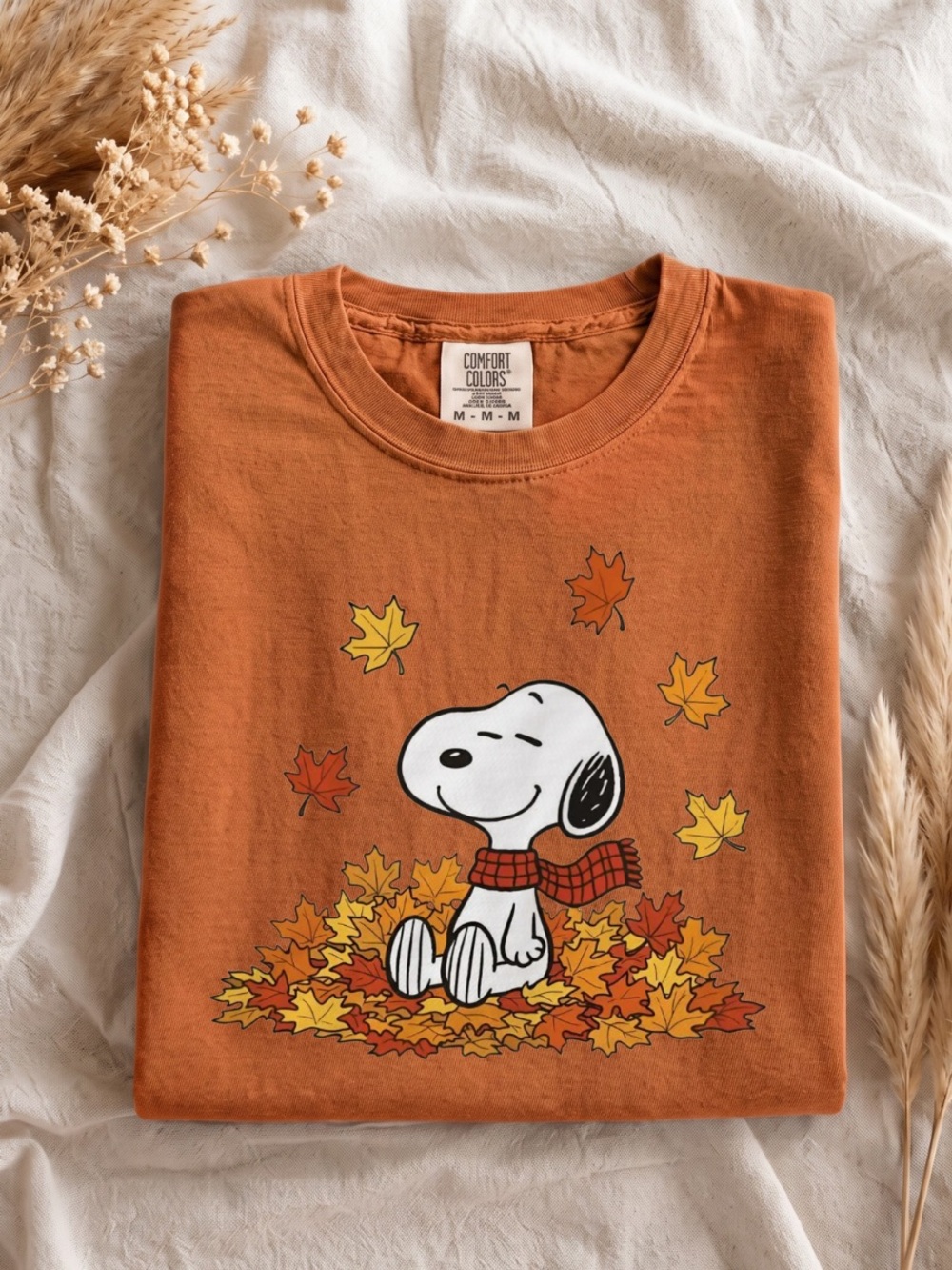 Comfort Colors Fall Cartoon Shirt, Autumn Dog Lover Tee